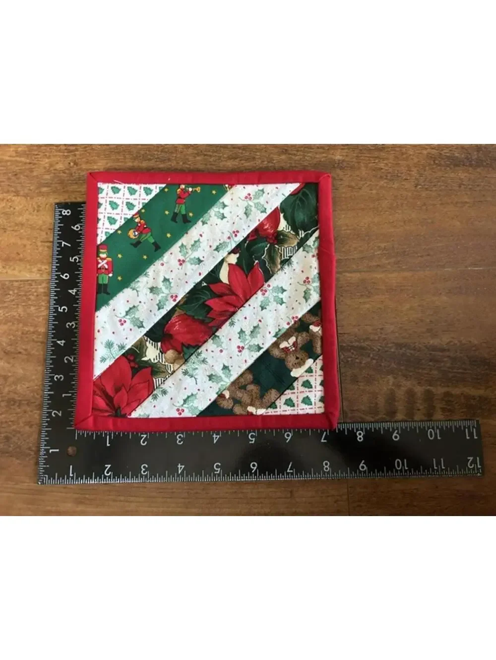 Set of 2 Handmade Christmas Quilted Pot Holders